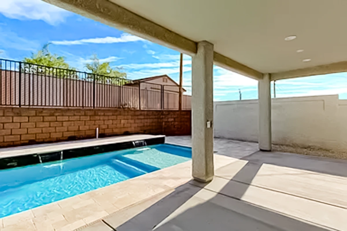 Pool in Backyard